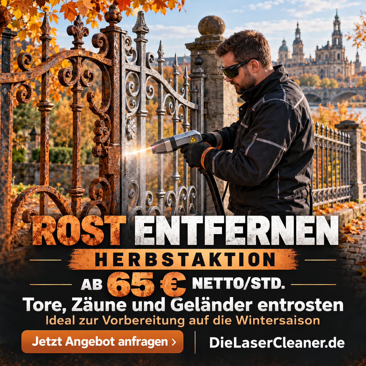 Rost entfernen an Toren und Zäunen – Herbstaktion